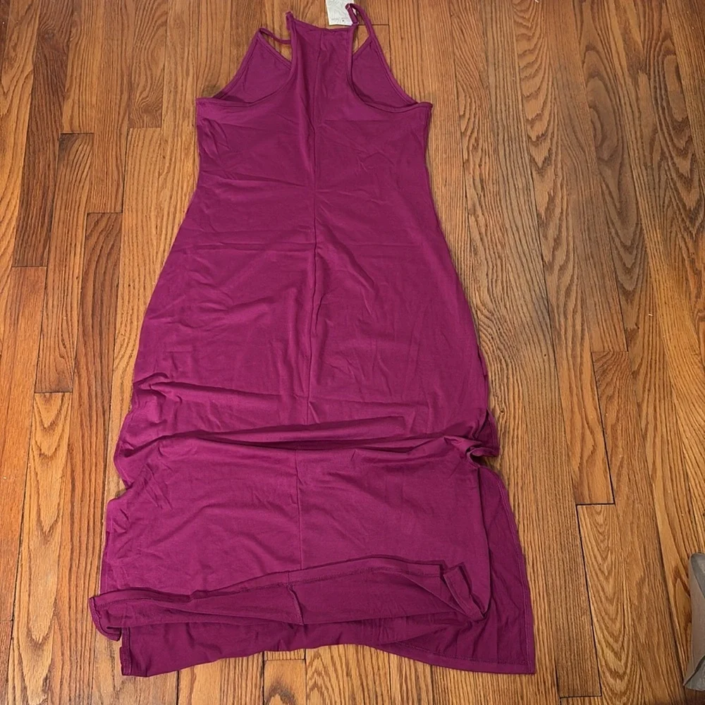 MIKEN‎ Racerback Maxi Length Swim Cover Up Purple Juniors Medium  NWT
